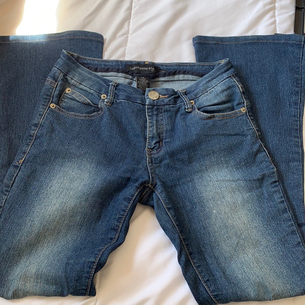 Low rise bell bottoms